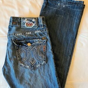 MEK Women's Straight Leg Jeans - Blue